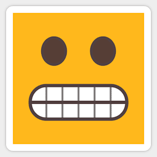 Grimacing Grin Emoji Sticker